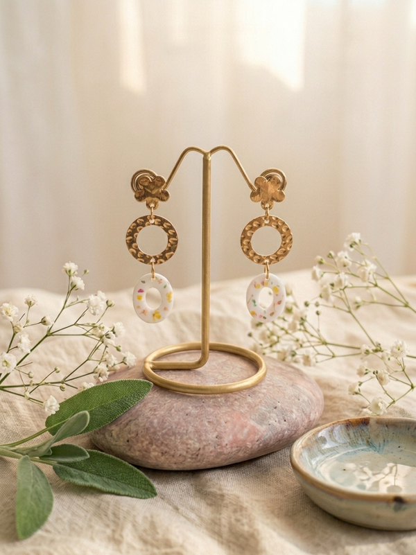 Boucles d'oreille Florales
