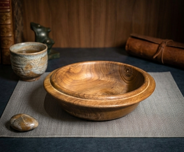 Rimmed bowl