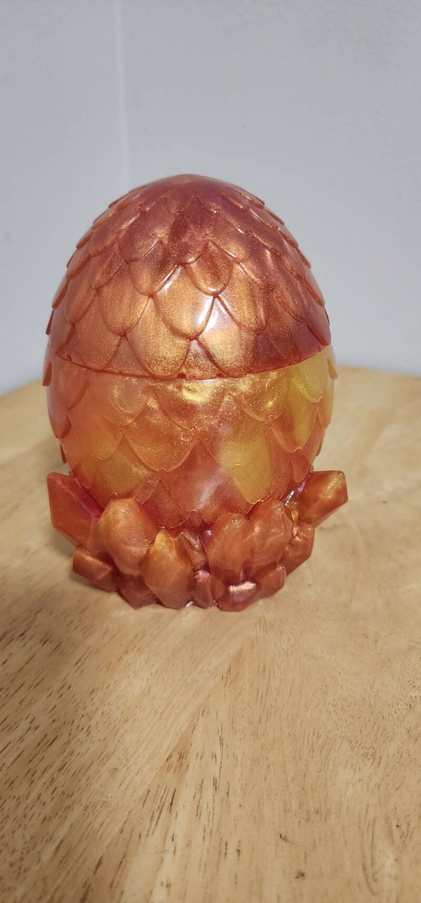 resin dragon egg container