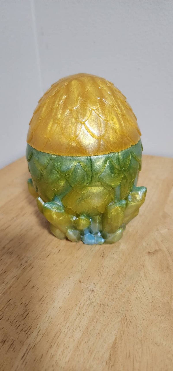 resin dragon egg container