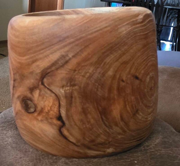 Hand-Turned Black Walnut Vessel — 6"
