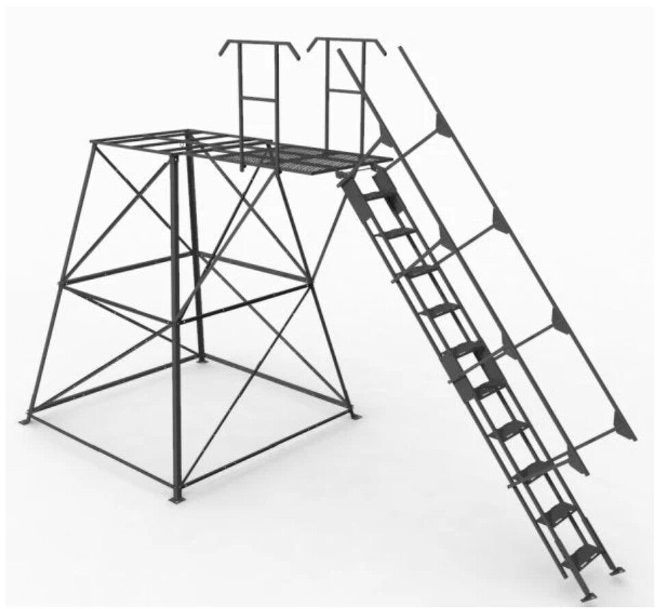 10ft Stair - Elevated Deer Blind Stand