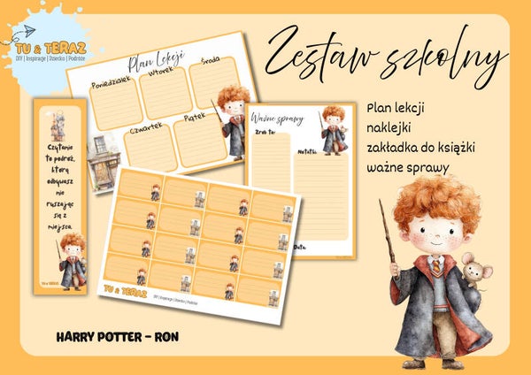 Zestaw szkolny -  Harry Potter - Ron