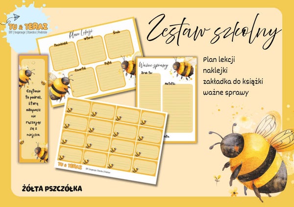 Zestaw szkolny -  Pszczoły