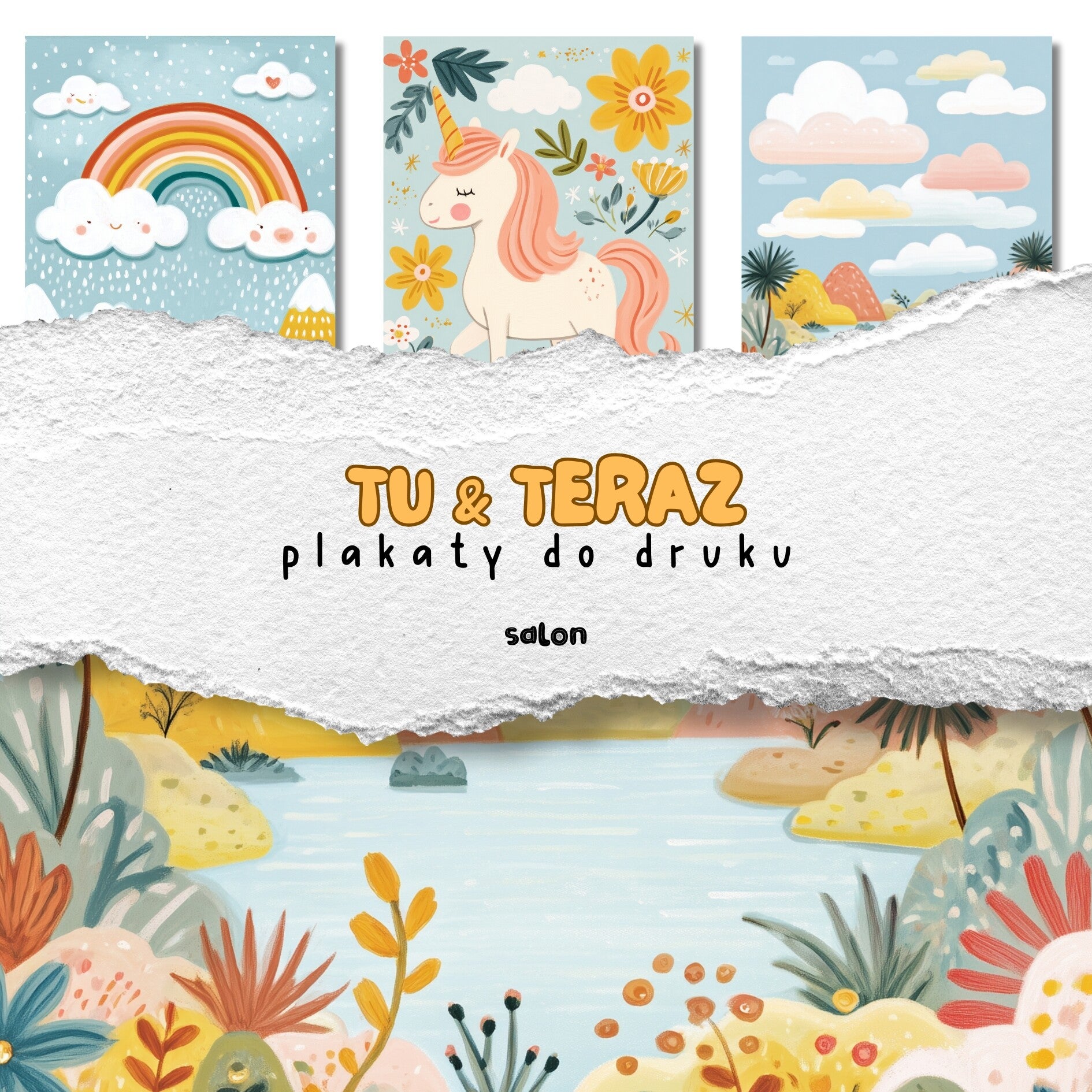 Plakat cyfrowy - 005- pokój dziecięcy