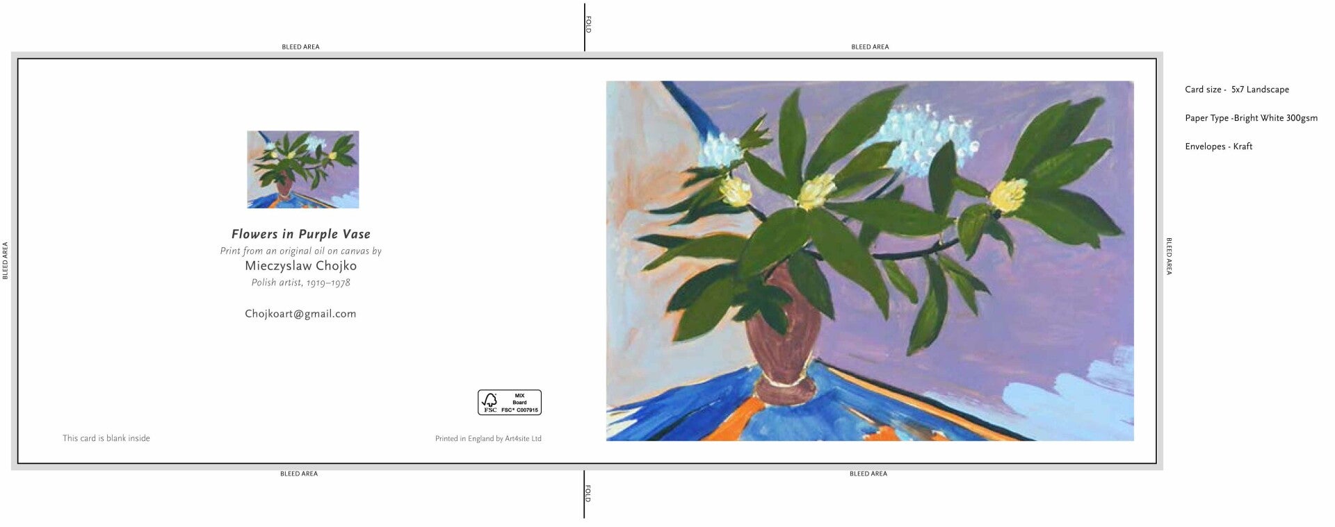 Flowers in Purple Vase