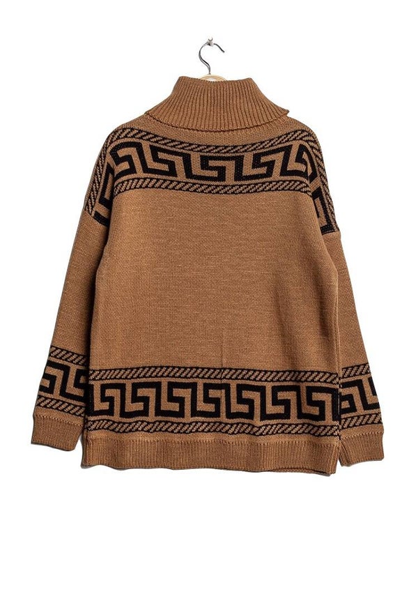 Bruine trui getextureerd