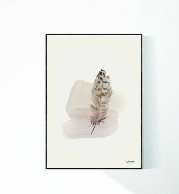 Poster Feather tree lila