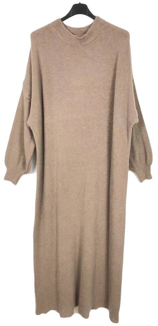 Sweater dress taupe