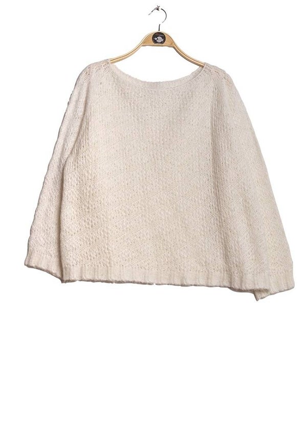 Witte trui in mohair