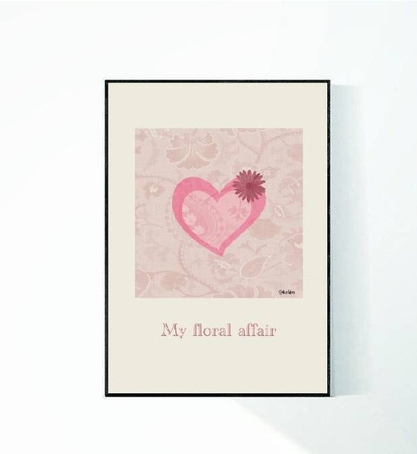 Poster My floral affair pink