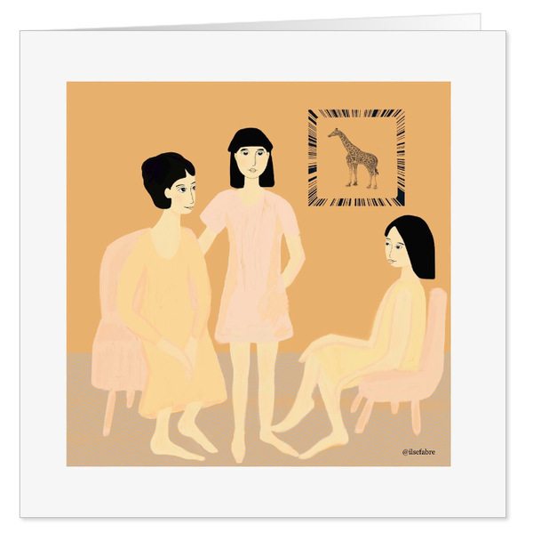 Wenskaarten - Sisters into the wild - kunstkaart