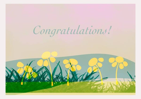 Gift card 'Congratulations!'