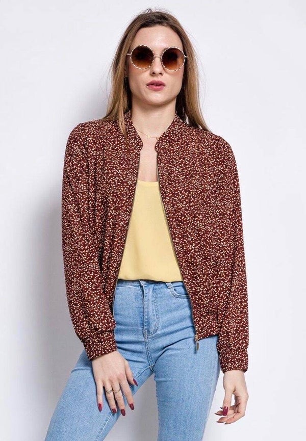 Urban jacket in terracotta