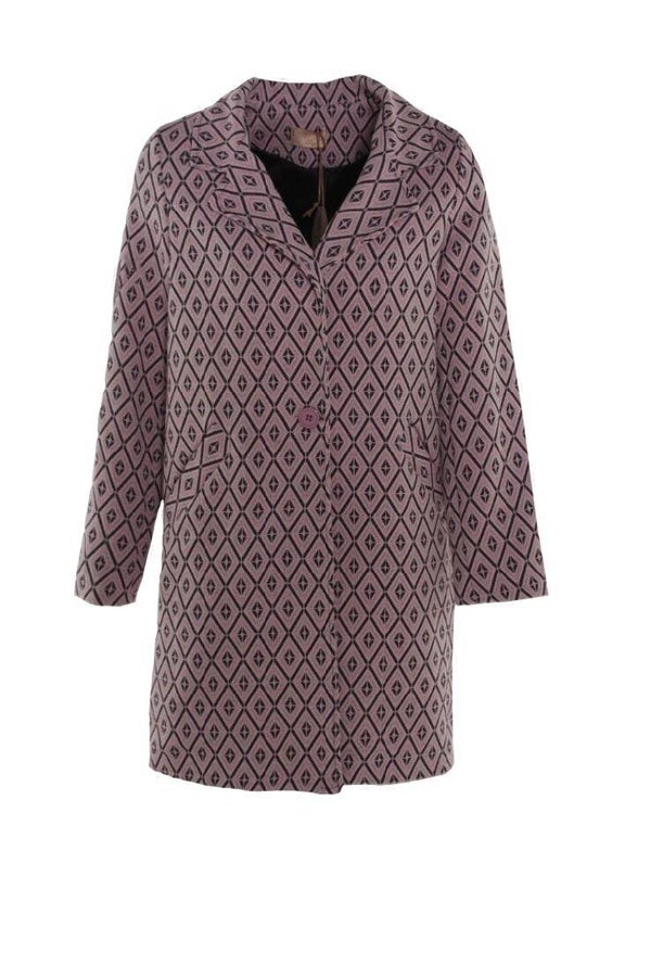 Jas met patroon in lila
