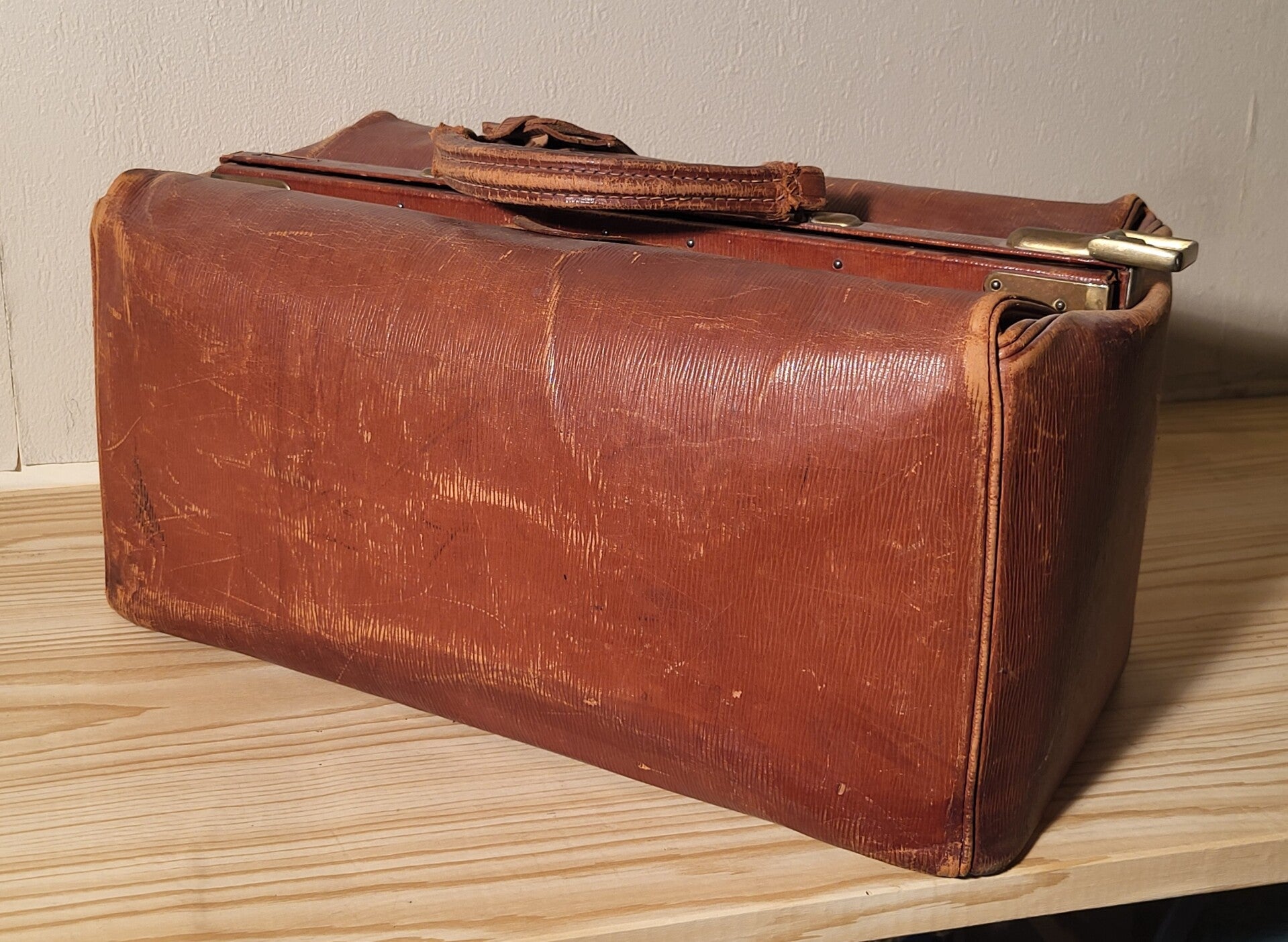 antike Braune  Artzttasche Nr. 14