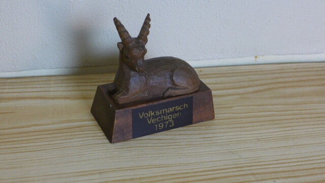 Steinbock Schnitzerei von Huggeler