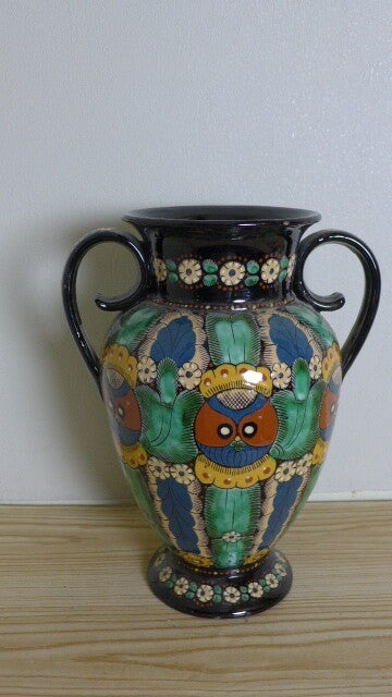 Vase Thuner Majolika – Handbemalt und Selten