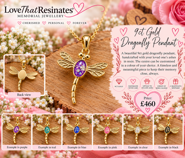 9ct Gold Dragonfly Pendant