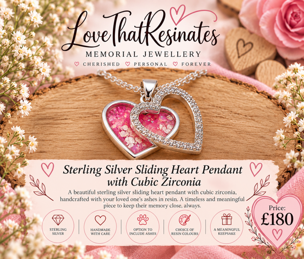Sterling silver Sliding Heart Locket