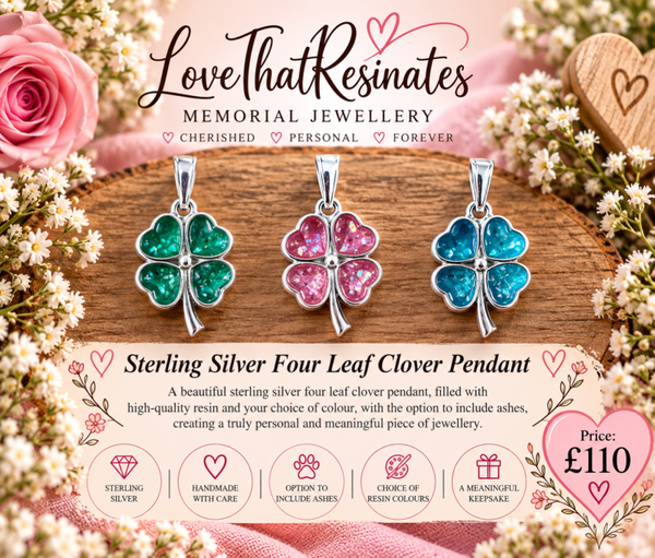 Sterling Silver Four Leaf Clover Pendant