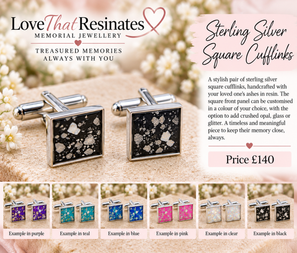 Sterling Silver Square Cufflinks