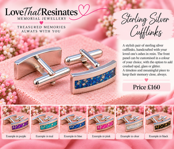 Sterling Silver Rectangular Cufflinks