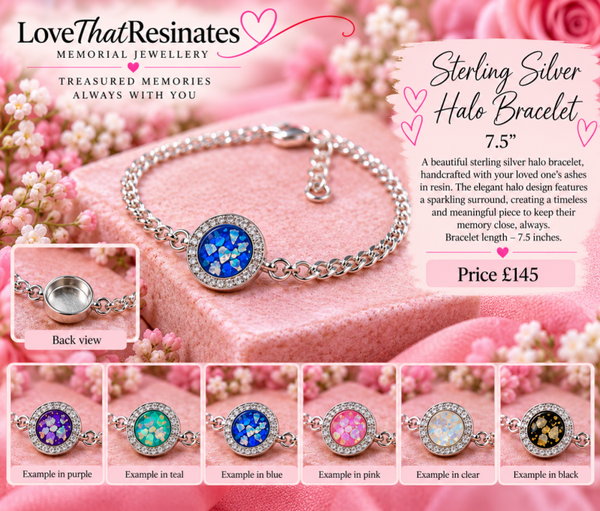 Sterling Silver Halo Bracelet