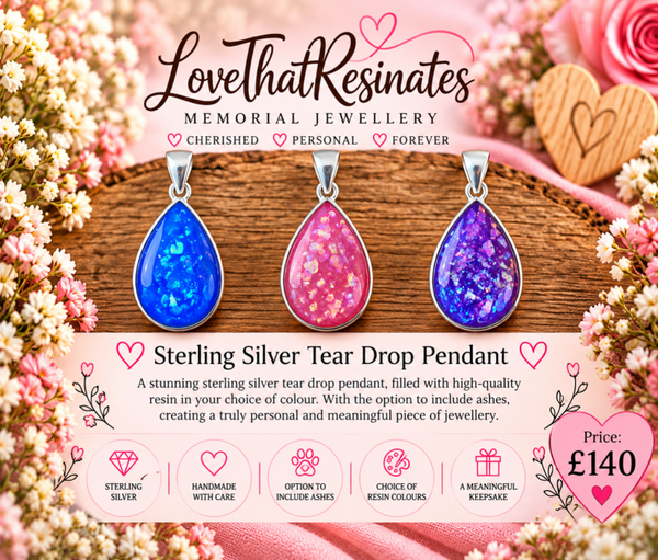 Sterling Silver Teardrop Pendant