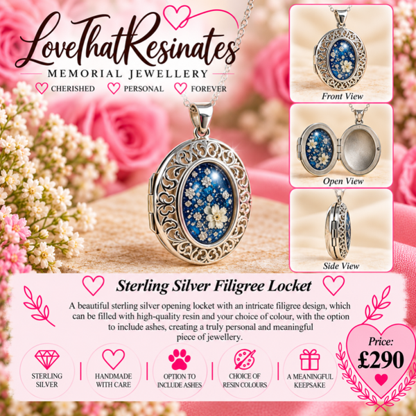 Sterling Silver Filigree Locket
