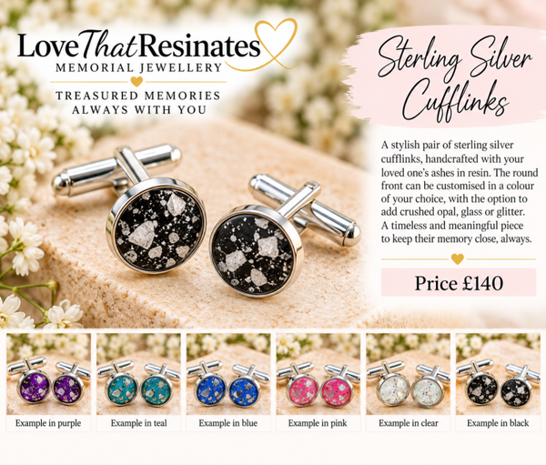 Sterling Silver Round Cufflinks