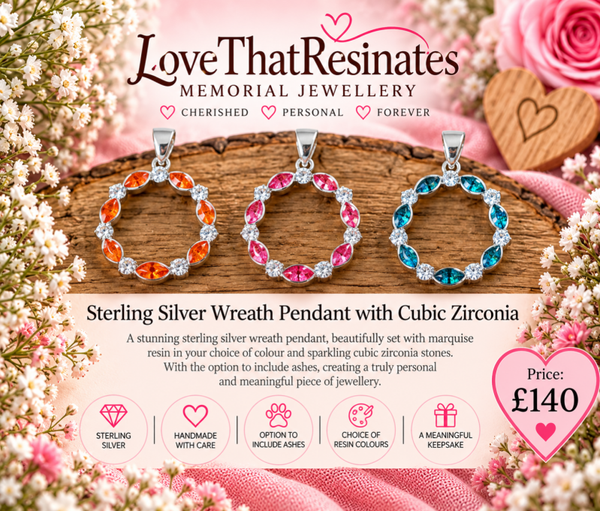 Sterling Silver Wreath Pendant