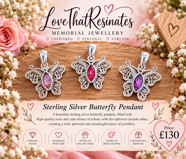 Sterling Silver Butterfly Pendant