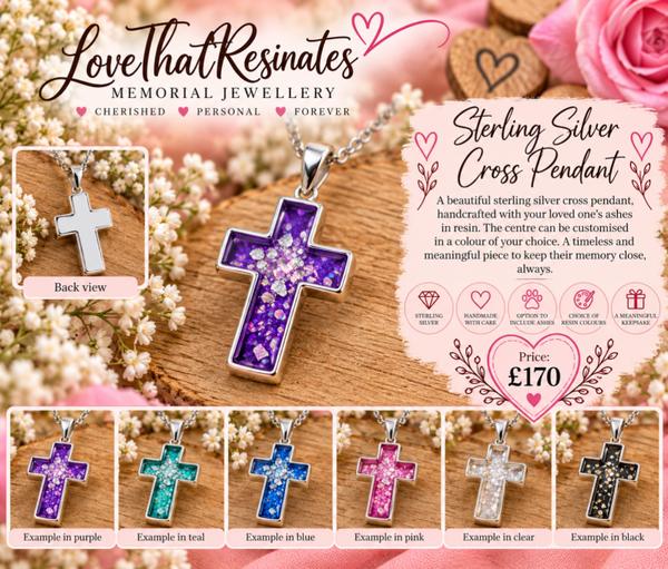 Sterling silver cross pendant