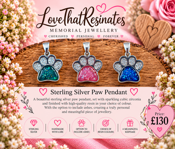 Sterling Silver Paw Pendant