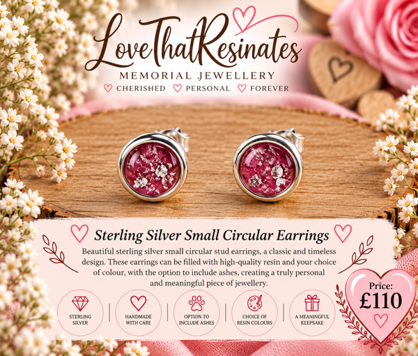 Sterling Silver Small Circular Earrings
