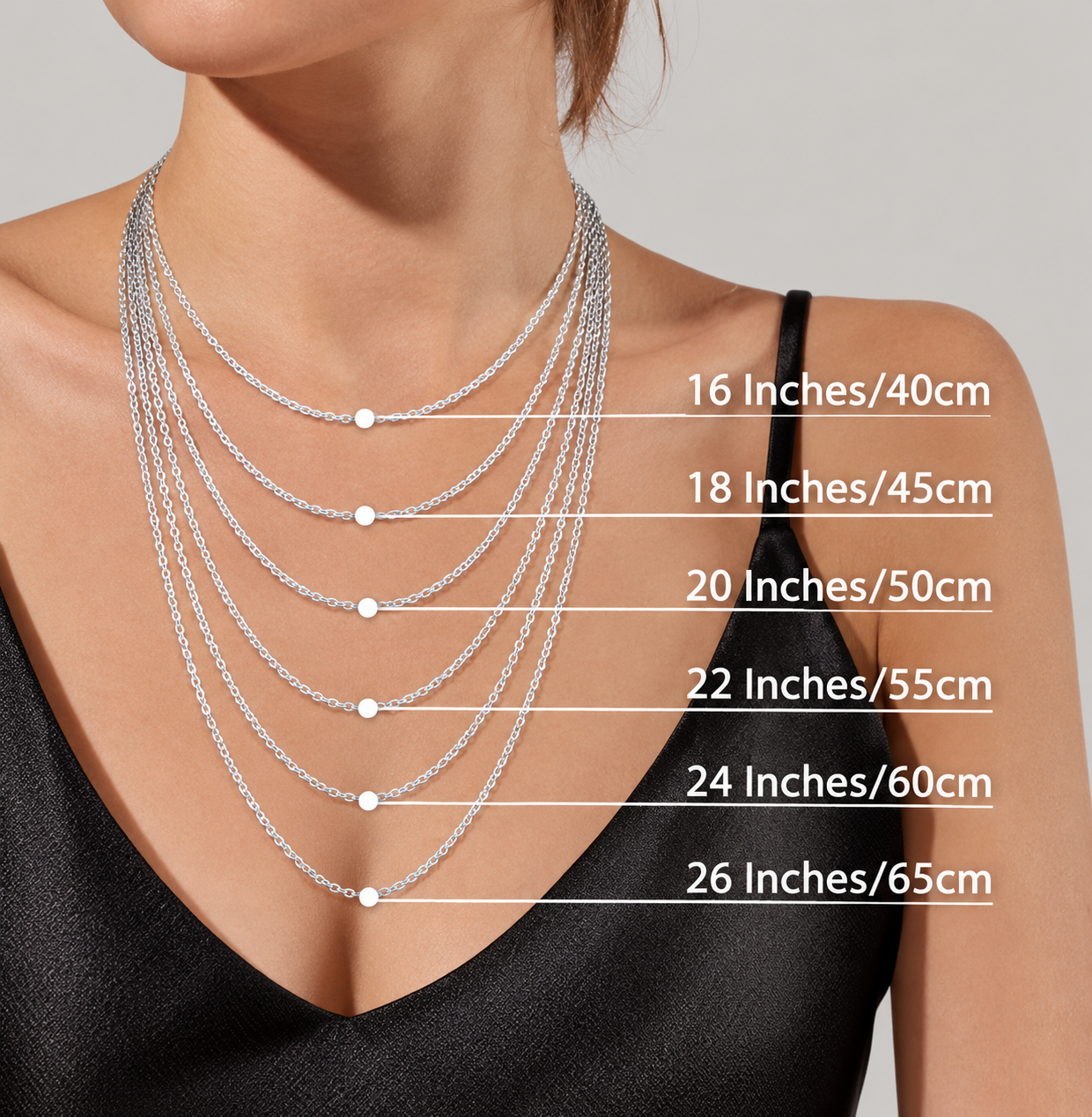 18" Stirling Silver 1.3mm cable chain