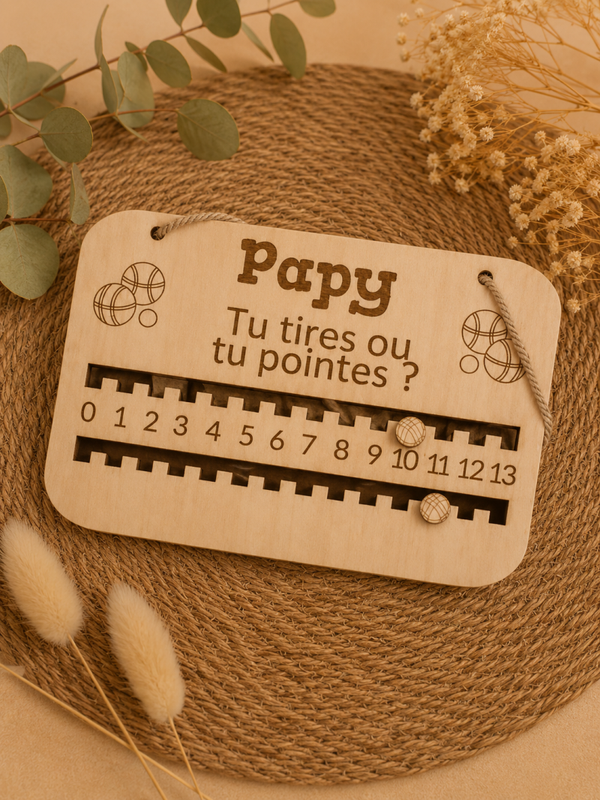 🎯 Marqueur de score pétanque “Papy”