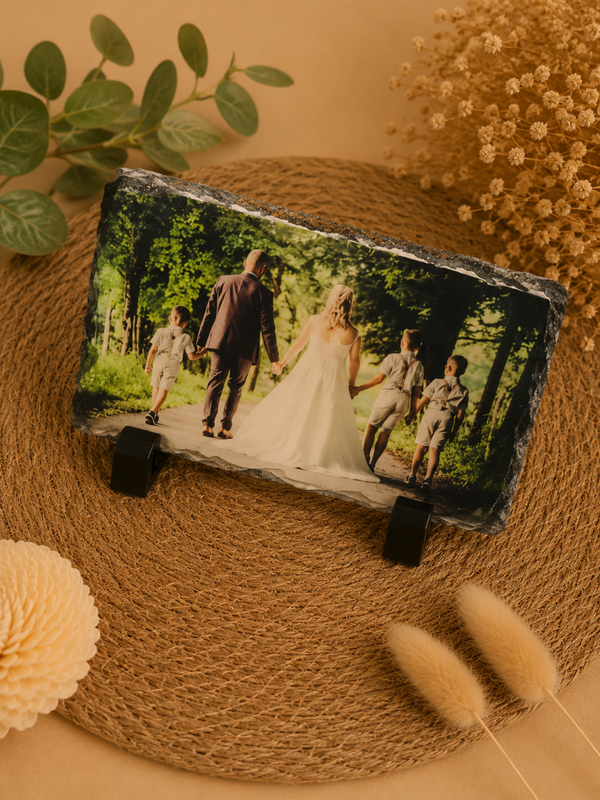 Ardoise photo personnalisée – Souvenir unique à exposer