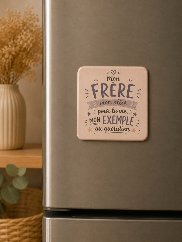 Magnet “Mon Frère, mon allié pour la vie” – Petit cadeau plein d’affection