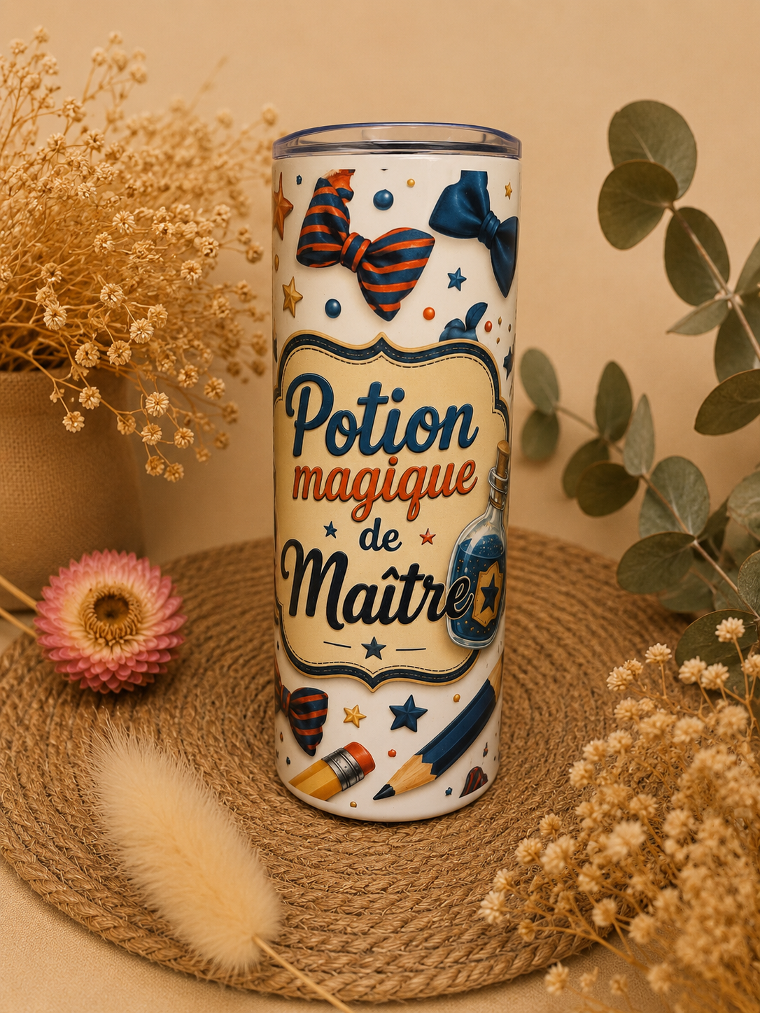 Tumbler “Potion Magique de Maître” – Cadeau personnalisé maîtresse