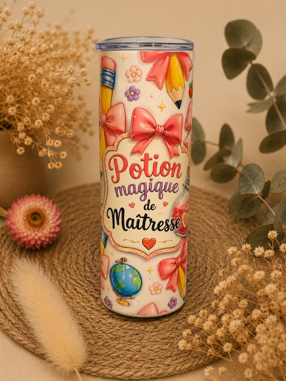 Tumbler “Potion Magique de Maîtresse” – Cadeau personnalisé Maîtresse