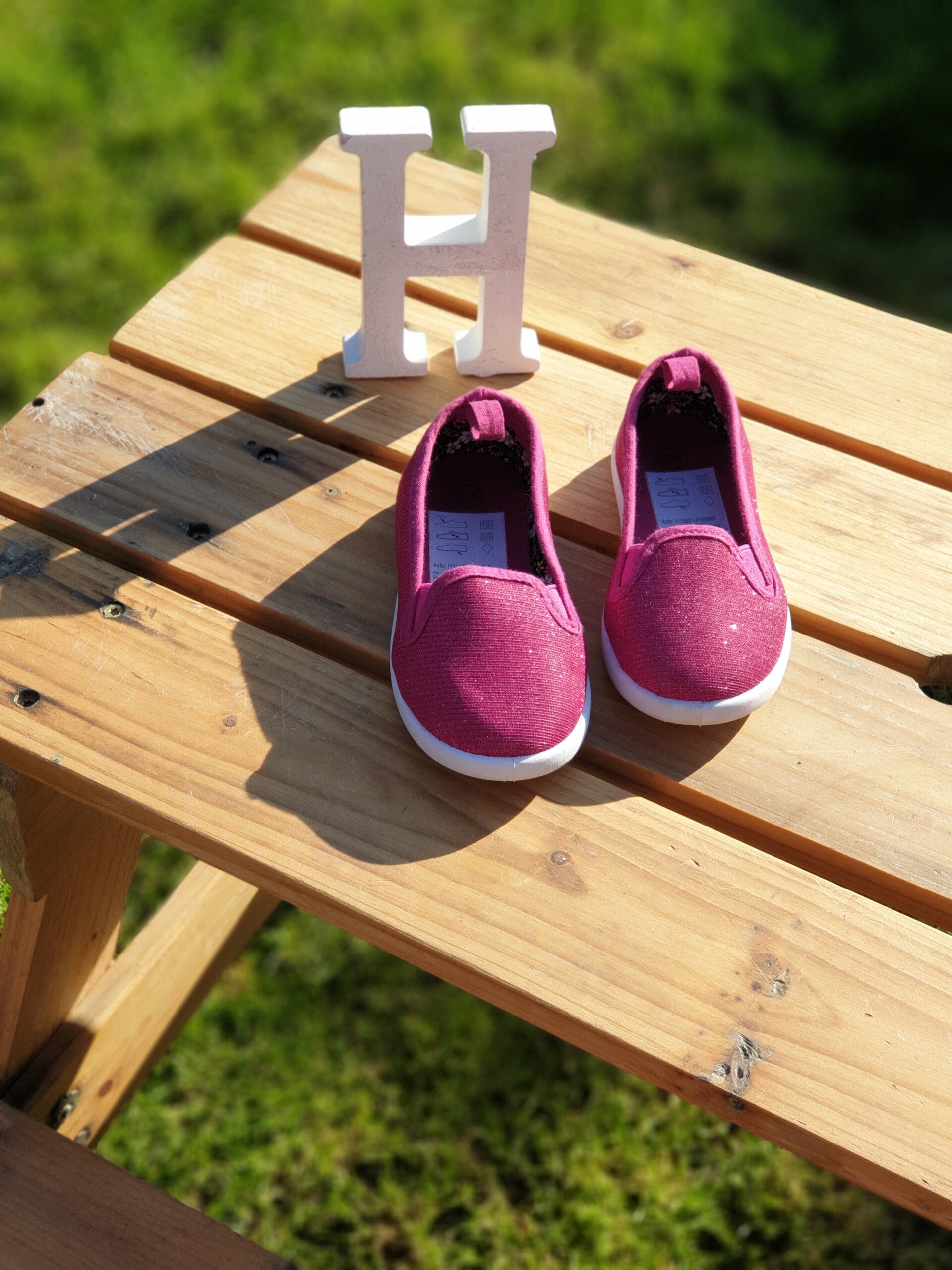 Donkere roze glitterschoentjes Maat 24