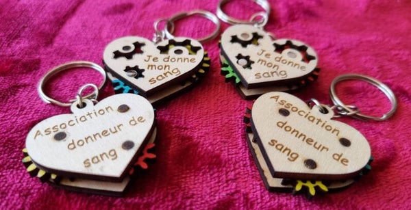 PORTE CLE COEUR