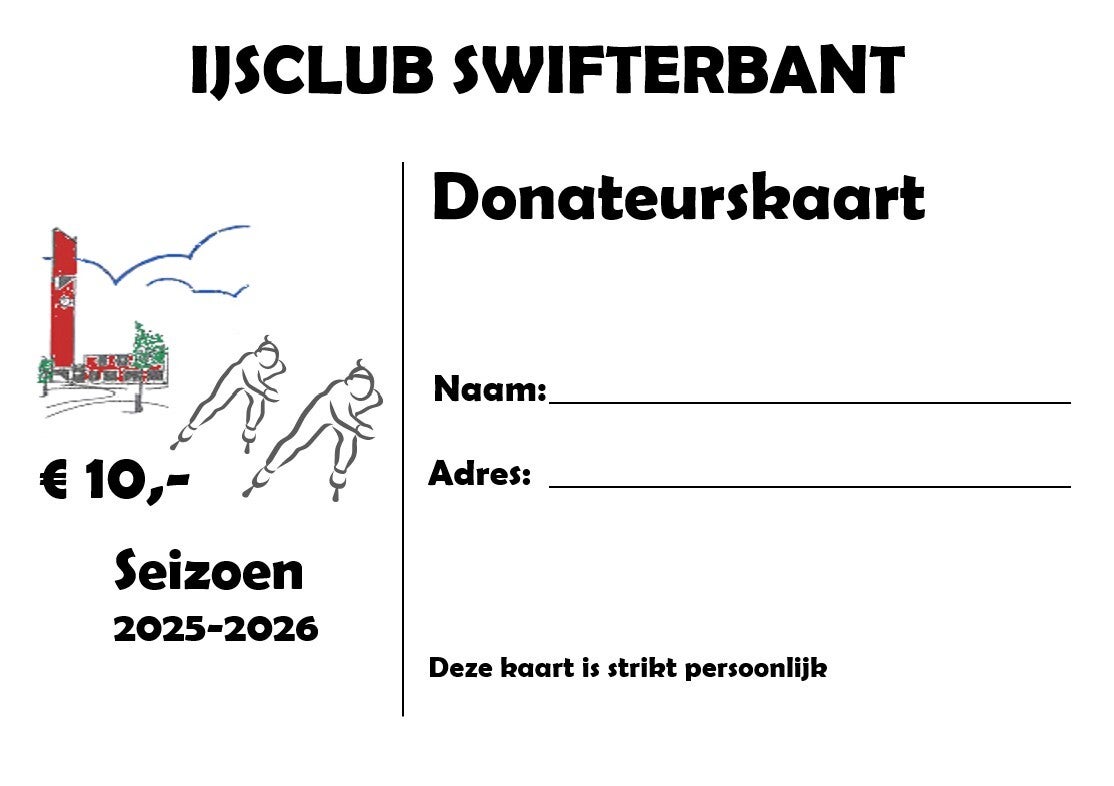 Donateurskaart 2025-2026