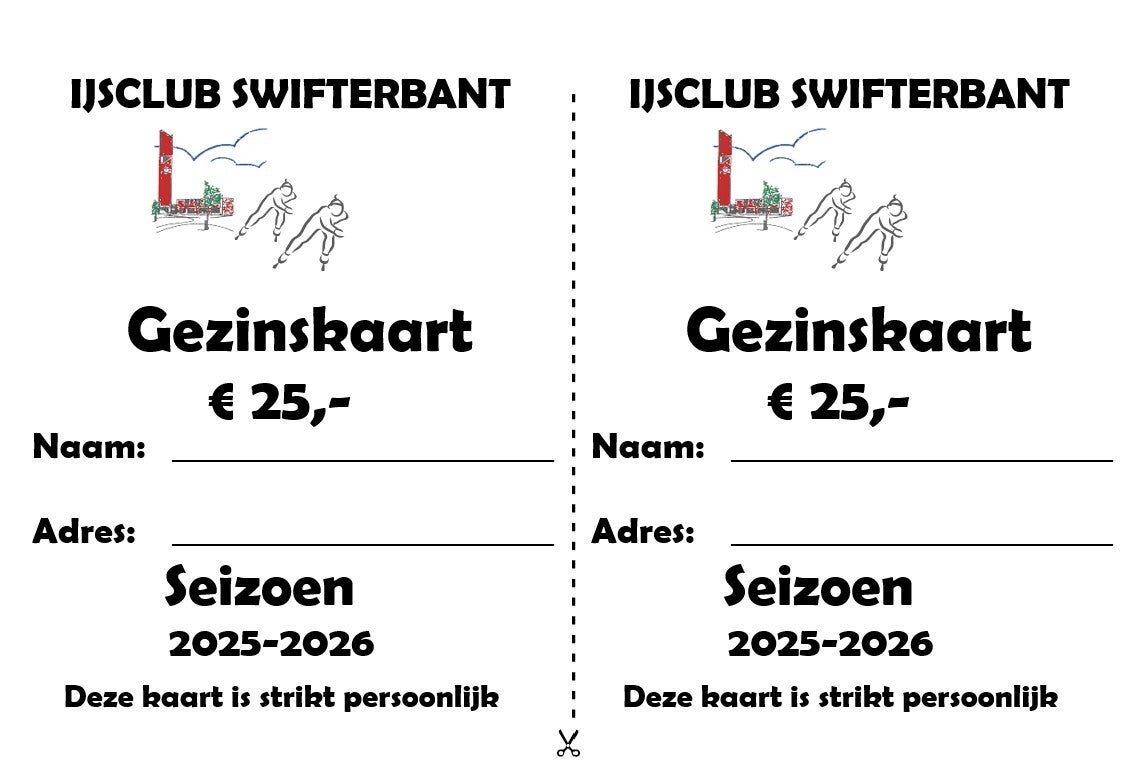 Gezinskaart 2025-2026