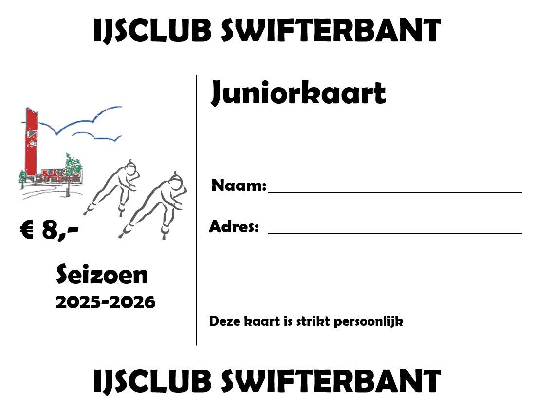 Junior kaart 2025-2026