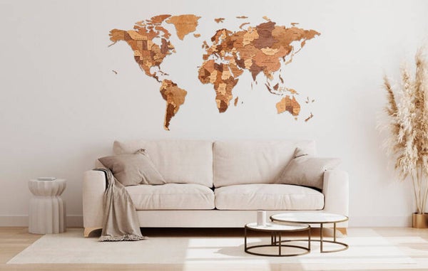 World Map - Size S - Choco