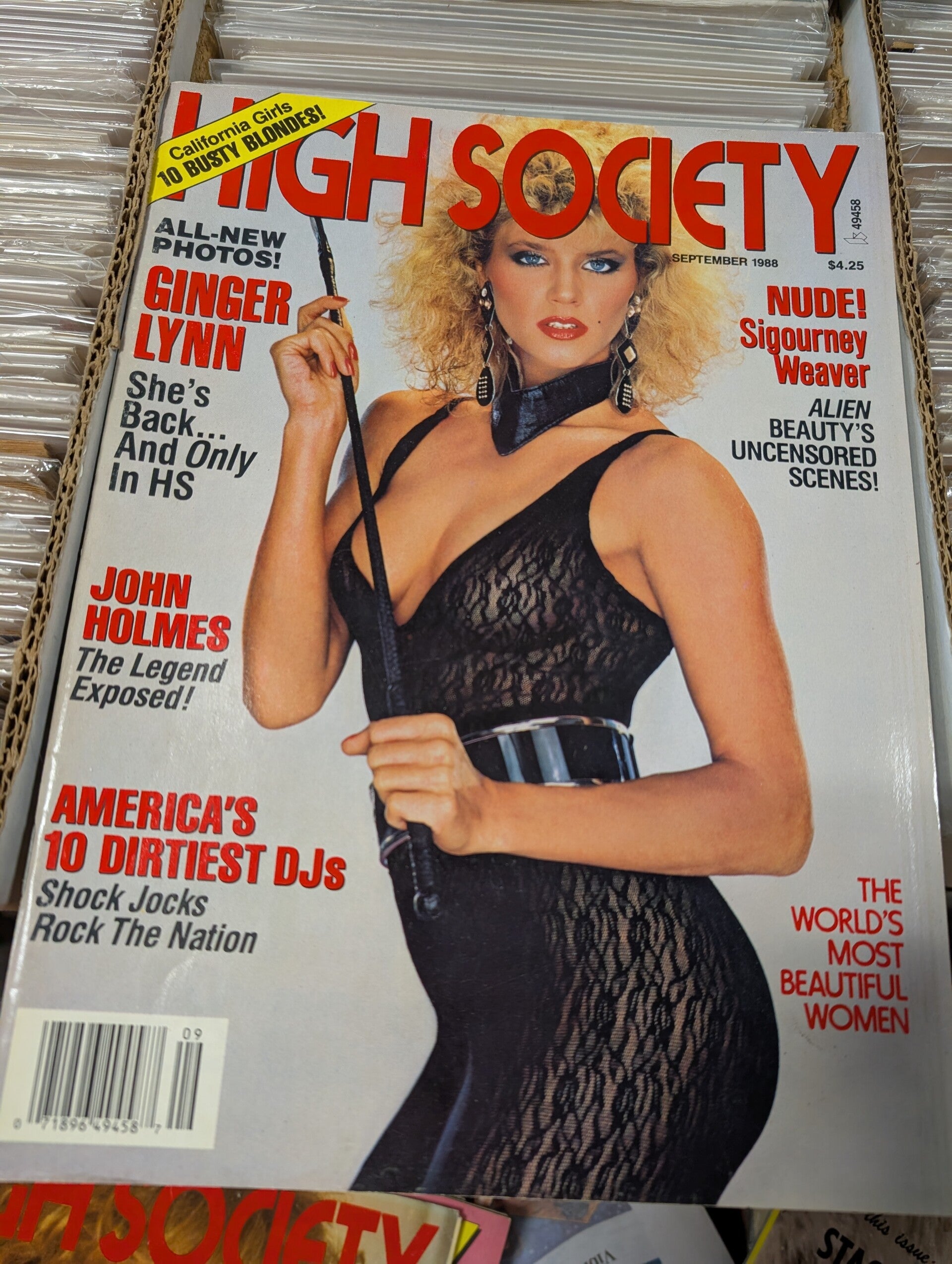High Society September 1988 ginger lynn