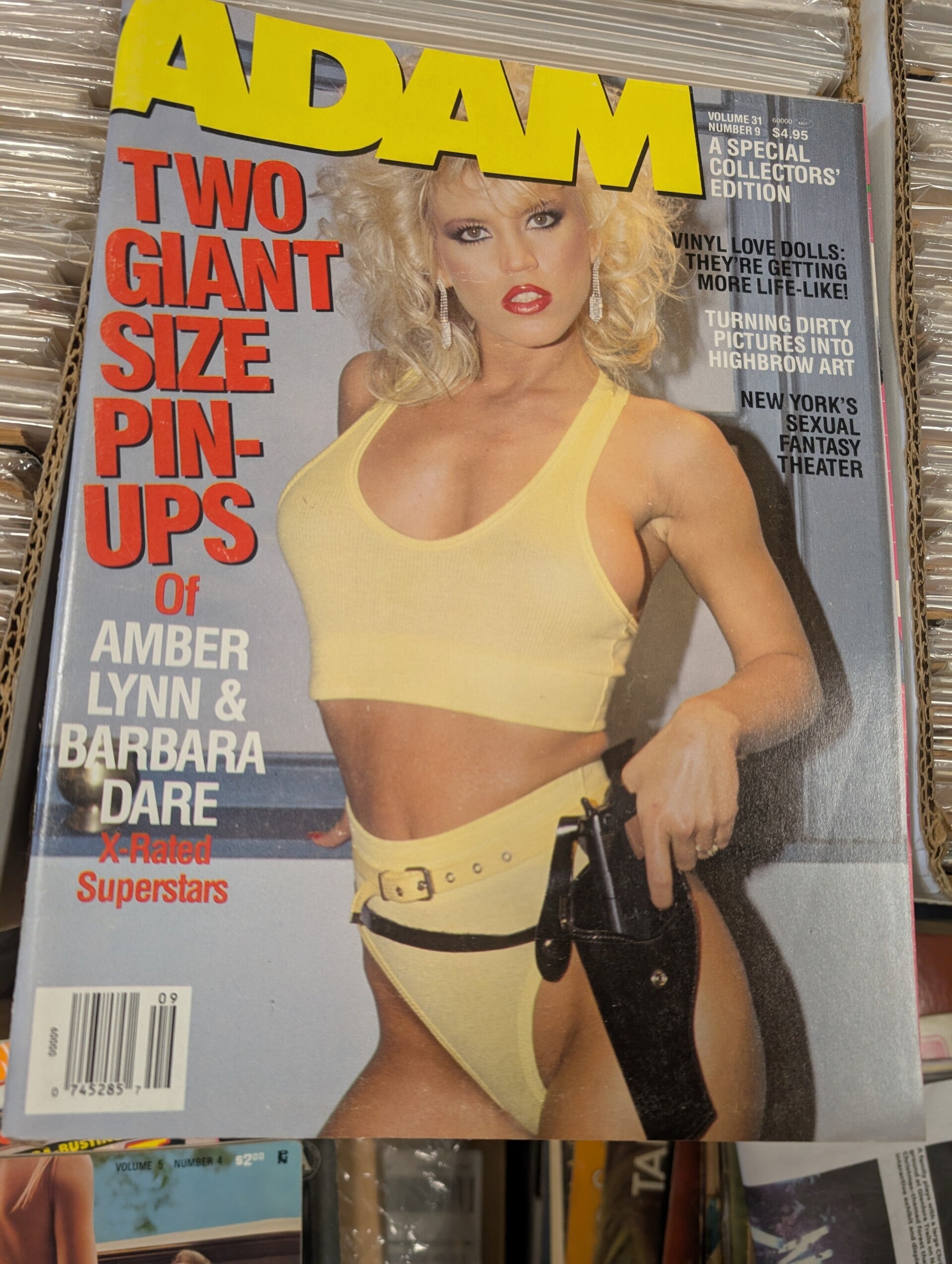 Adam vol 31 no 9 1987 Amber Lynn 2 posters